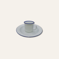 Sacred Enamel Cup & Plate Set