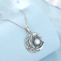 Spiritual silver necklace