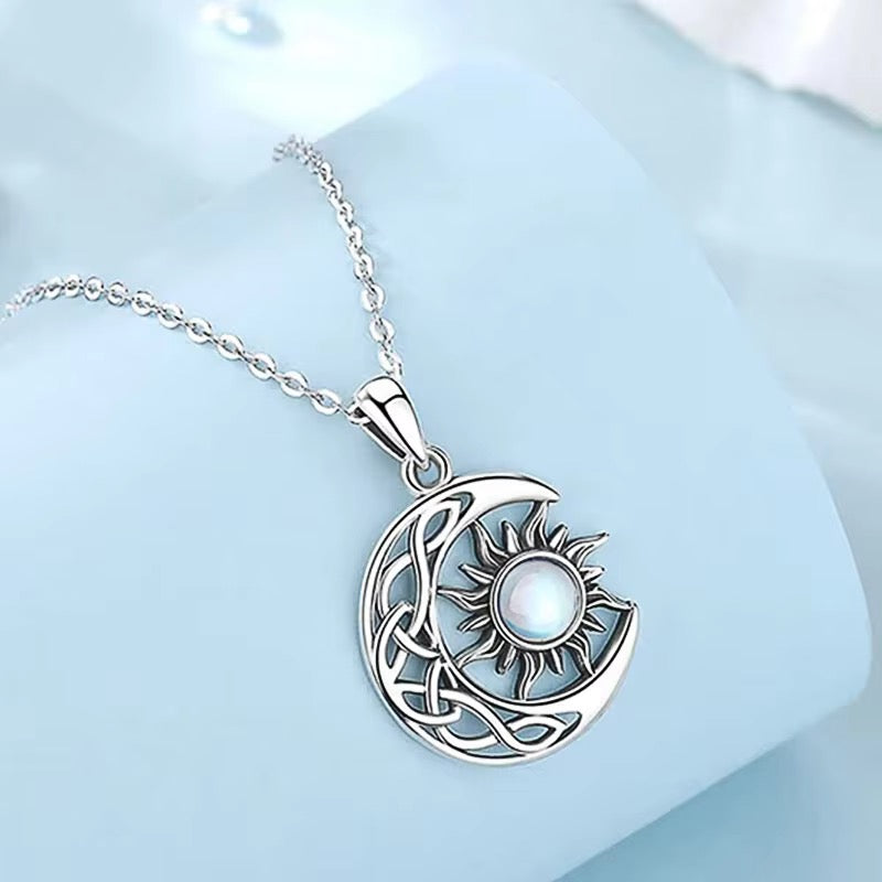 Spiritual silver necklace