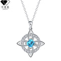 Cross protection necklace silver
