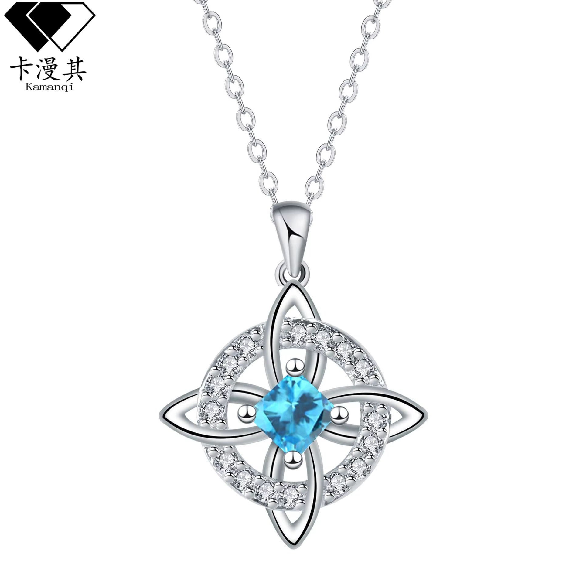 Cross protection necklace silver